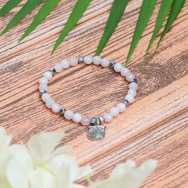 Rose Quartz Faceted Bracelet for Love, Harmony & Emotion | 8mm Beads 2
