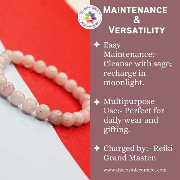Rose Quartz Healing Bracelet – Love, Harmony & Emotional Healing 5