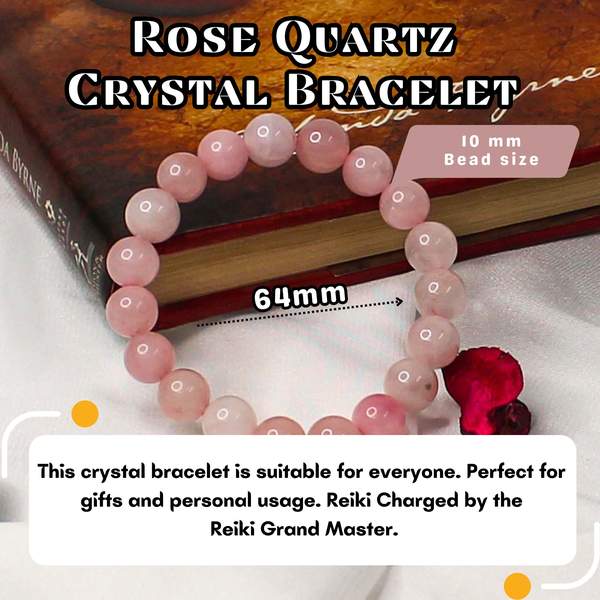 Rose Quartz Healing Bracelet – Love, Harmony & Emotional Healing 9
