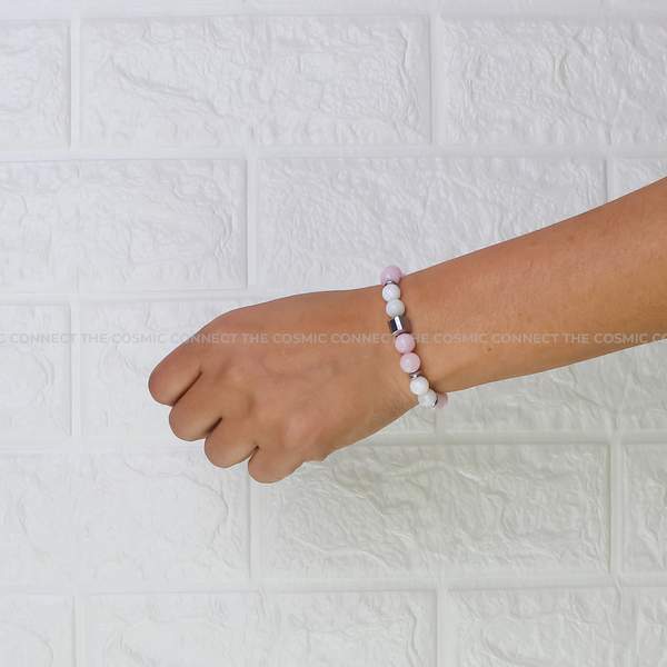 Rose Quartz & Rainbow Moonstone Healing Bracelet – Love & Emotional Balance 6