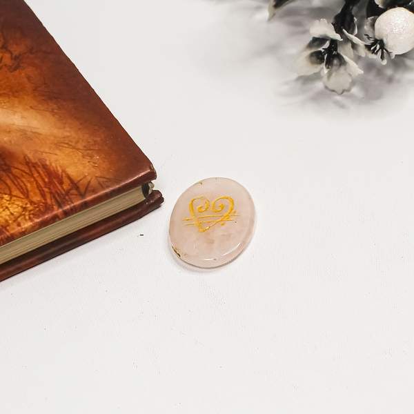 Rose Quartz Relationship Coin for Love and Harmony