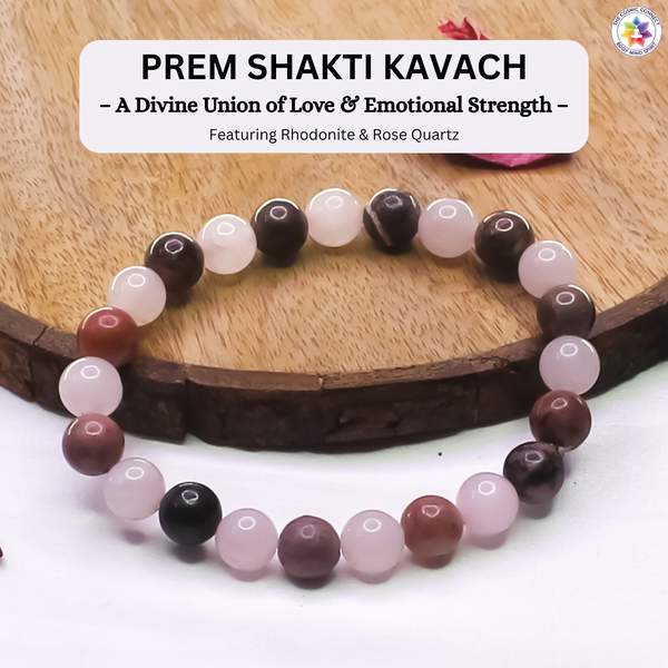 Rose Quartz & Rhodonite Prem Shakti Kavach for Love, & Relationship 2