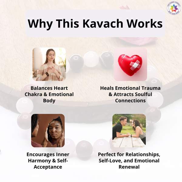 Rose Quartz & Rhodonite Prem Shakti Kavach for Love, & Relationship 6