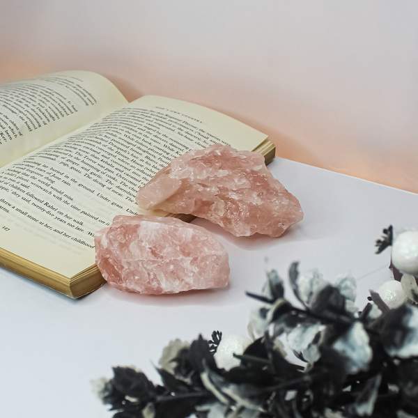 Rose Quartz Rough Stone for Unconditional Love & Emotional Healing