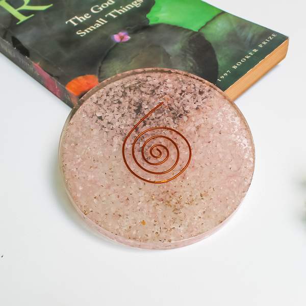 Rose Quartz Water Coaster for Emotional Healing