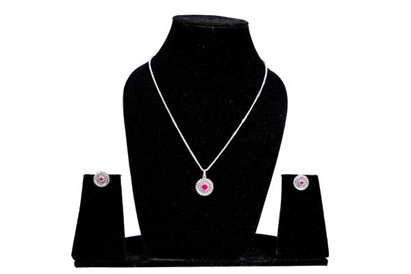 Ruby Pendant Set with Studs for Strength & Prosperity 2
