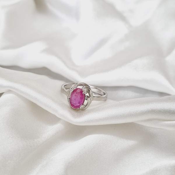 Ruby Silver Ring for Passion, Confidence & Heart Healing 2