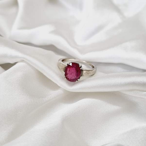 Ruby Silver Ring for Passion, Confidence & Heart Healing 5
