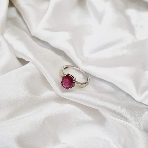 Ruby Silver Ring for Passion, Confidence & Heart Healing 6