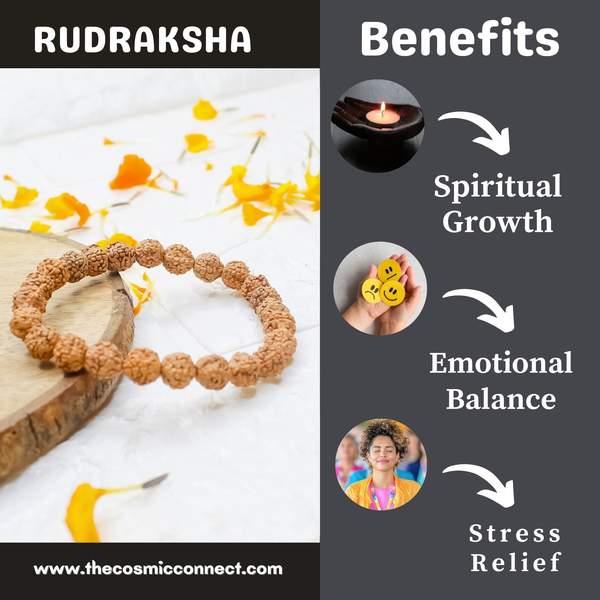 Rudraksha Healing Bracelet - Spiritual Growth & Peace 3