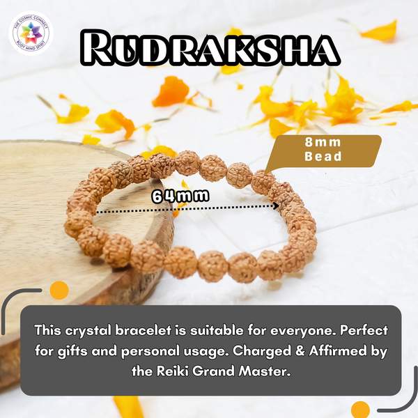 Rudraksha Healing Bracelet - Spiritual Growth & Peace 4