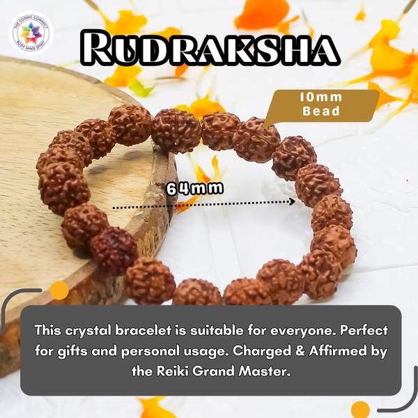 Rudraksha Healing Bracelet - Spiritual Growth & Peace 9