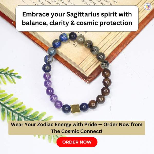 Sagittarius Zodiac Bracelet for Good Luck, and Chakra Alignment 9