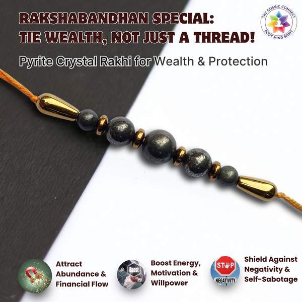 Sampatti Rakhi Attracts Abundance & Suraksha for Bhai Healing Rakhi Gift 3