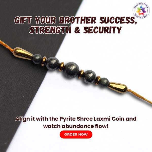 Sampatti Rakhi Attracts Abundance & Suraksha for Bhai Healing Rakhi Gift 7
