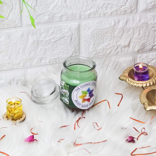 Scented Cookie Jar Candle with Healing Crystal for Cleanse & Connect 2