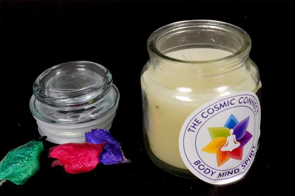 Scented Cookie Jar Candle with Healing Crystal for Cleanse & Connect 3