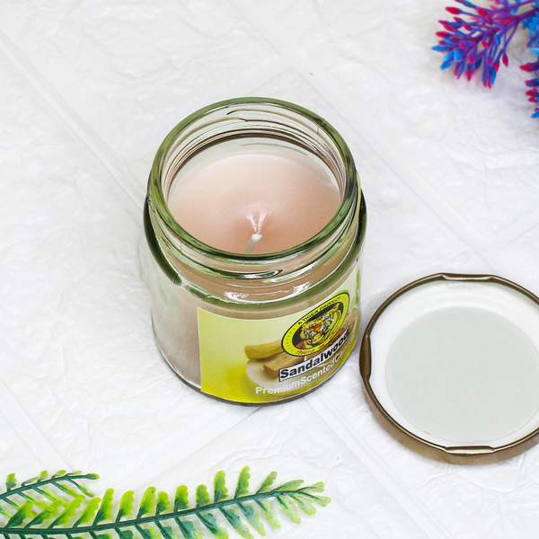 Scented Glass Jar Manifestation Candle Infused with Intention 3