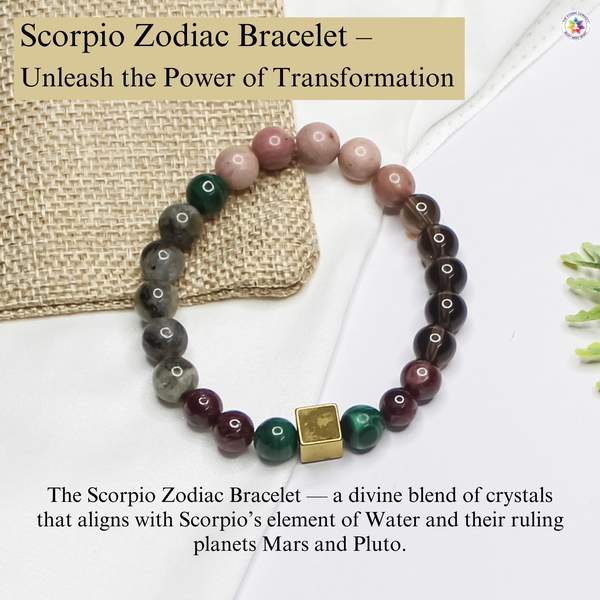 Scorpio Zodiac Bracelet for Spiritual Healing & Inner Strength 4
