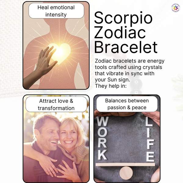 Scorpio Zodiac Bracelet for Spiritual Healing & Inner Strength 6