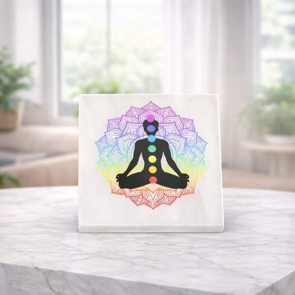Selenite 7 Chakra Charging Plate Energize Your Crystals