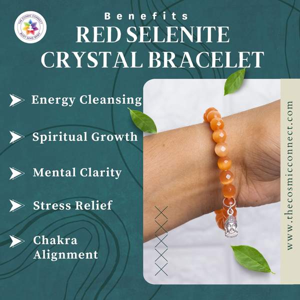 Selenite Faceted Healing Bracelet – Promotes Clarity, Protection 8