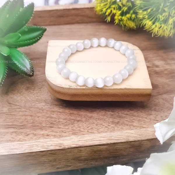 Selenite Healing Bracelet - Enhances Clarity & Cleanses Aura 2