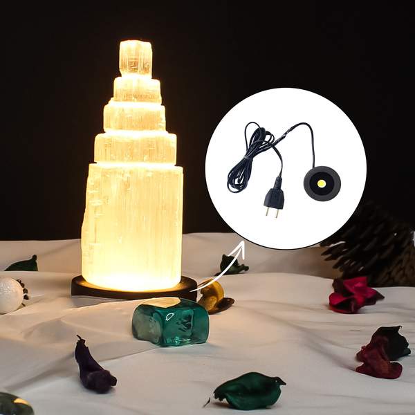 Selenite Lamp with Detachable Base for Enhanced Clarity 3