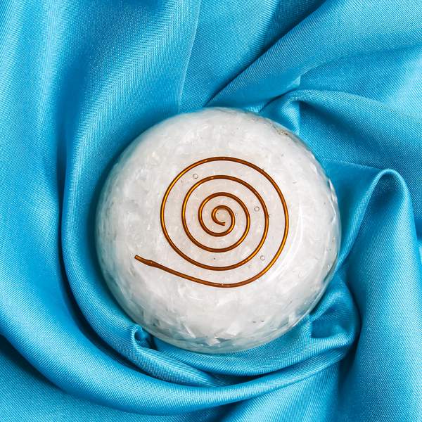 Selenite Orgone Paper Weight for Purify Energy, Clarity & Peace