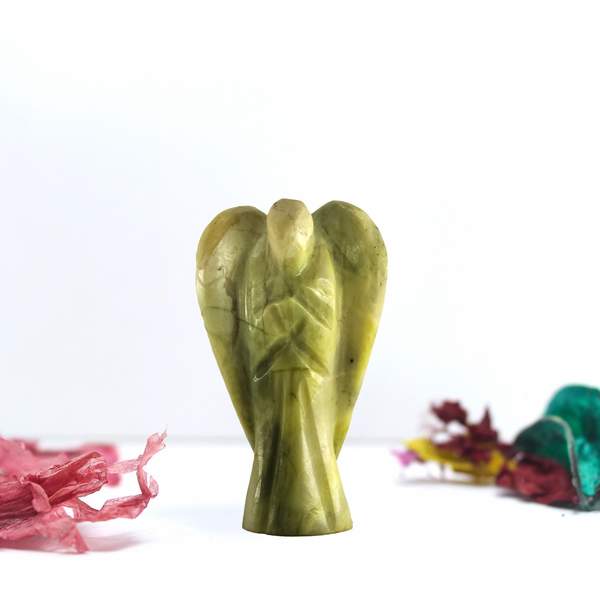 Serpentine Crystal Angel for Spiritual Awakening