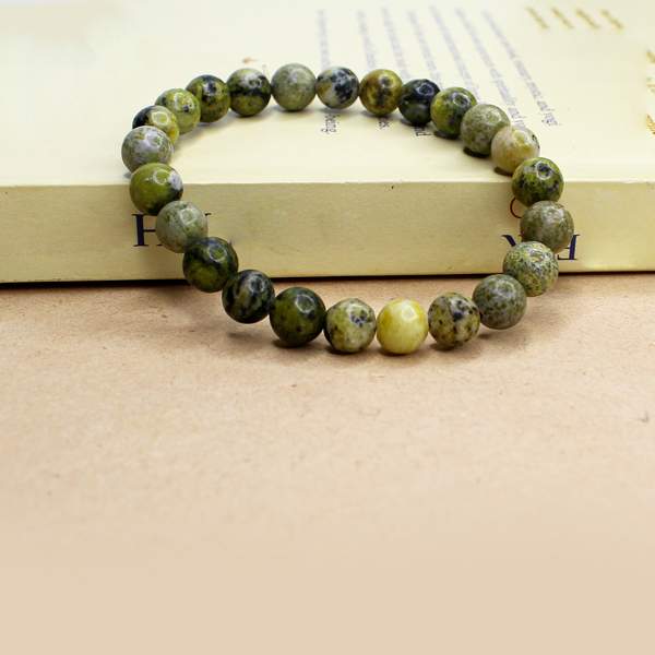 Serpentine Healing Bracelet – Stress Relief, Heart Chakra Balancing 2