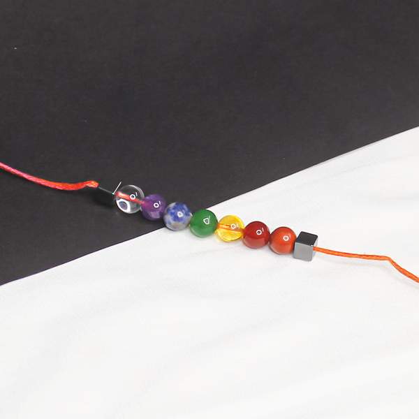 Seven Chakra Healing Crystal Rakhi for Balance, Energy & Protection 2