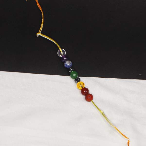 Seven Chakra Healing Crystal Rakhi for Balance, Energy & Protection 3