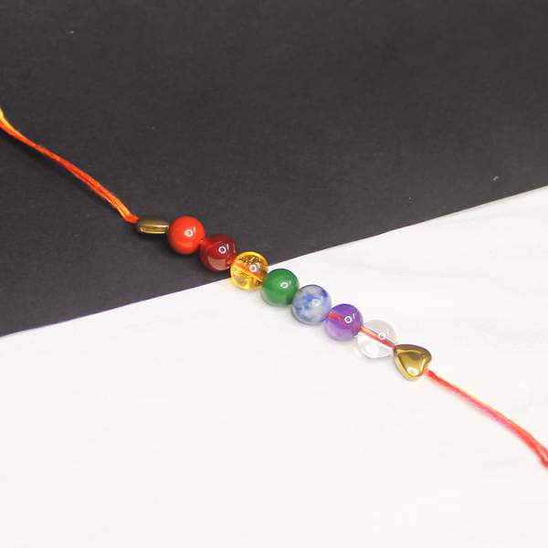 Seven Chakra Healing Crystal Rakhi for Balance, Energy & Protection 4