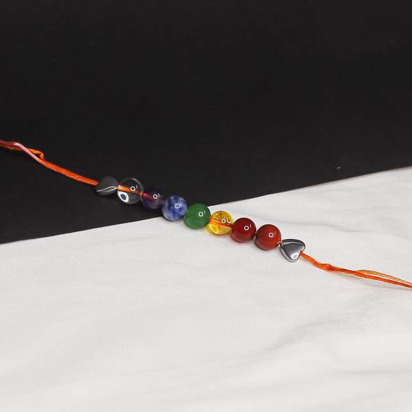Seven Chakra Healing Crystal Rakhi for Balance, Energy & Protection 5