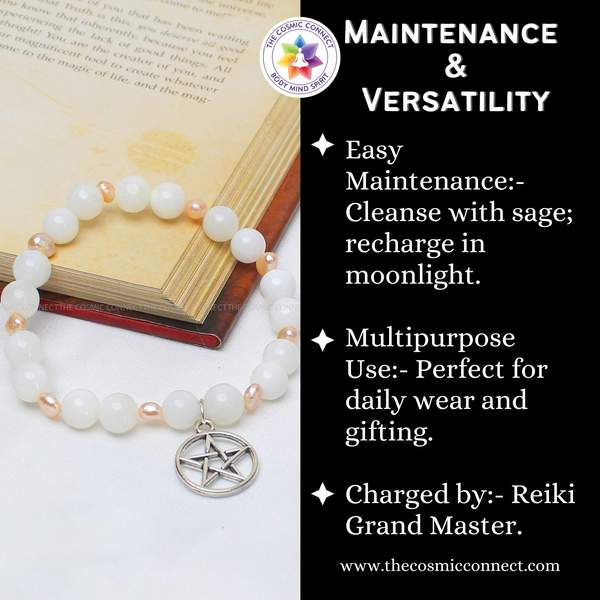 Shell & Pearl Combination Bracelet – Harmony, Elegance & Emotional Healing 4