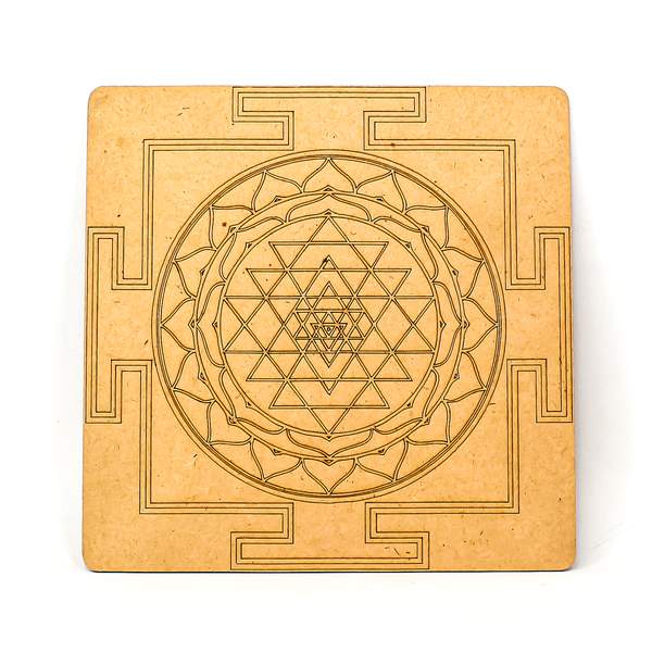 Shree Yantra Grid Plate Power of Sacred Geometry for Healing and Balance