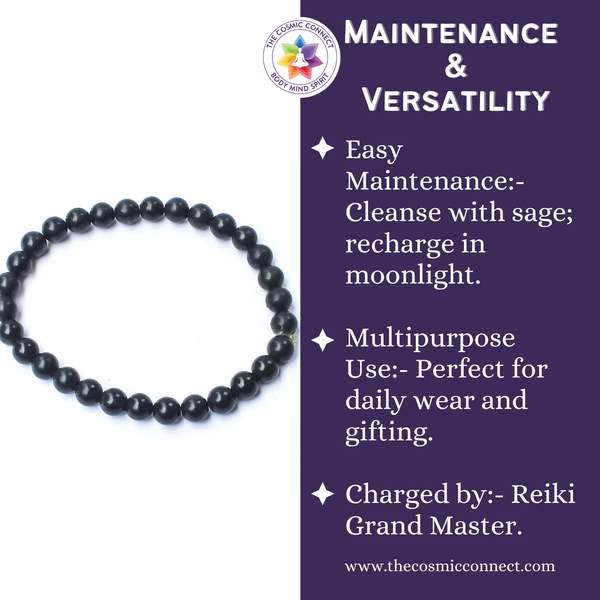 Shungite Healing Bracelet – Protection, Detoxification & Grounding 5