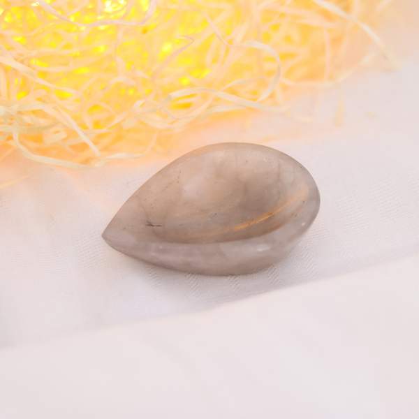 Smoky Quartz Crystal Diya for Wealth, Protection, & Positive Energy