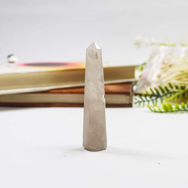 Smoky Quartz Crystal Wand for Protection & Emotional Healing