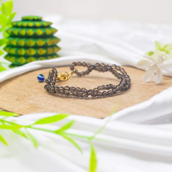Smoky Quartz Faceted Healing Bracelet - Protection & Grounding 2