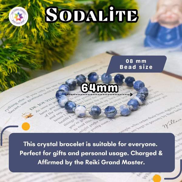 Sodalite Faceted Healing Bracelet – Clarity, Truth & Communication 10