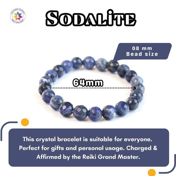 Sodalite Faceted Healing Bracelet – Clarity, Truth & Communication 4