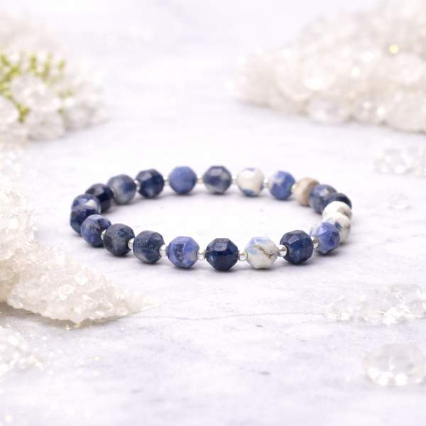 Sodalite Faceted Healing Bracelet – Clarity, Truth & Communication 6