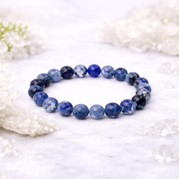 Sodalite Healing Bracelet - Intuition & Clear Communication