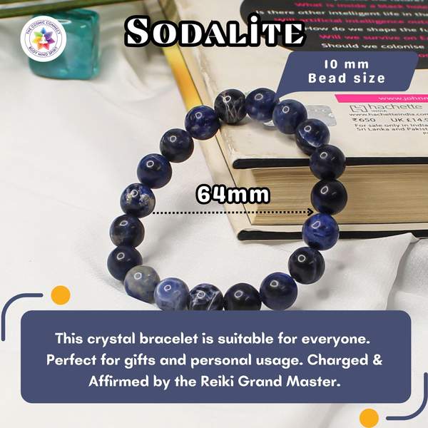 Sodalite Healing Bracelet - Intuition & Clear Communication 8