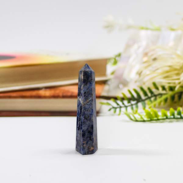Sodalite Healing Wand for Third Eye Activation Crystal Wand for Meditation Tool