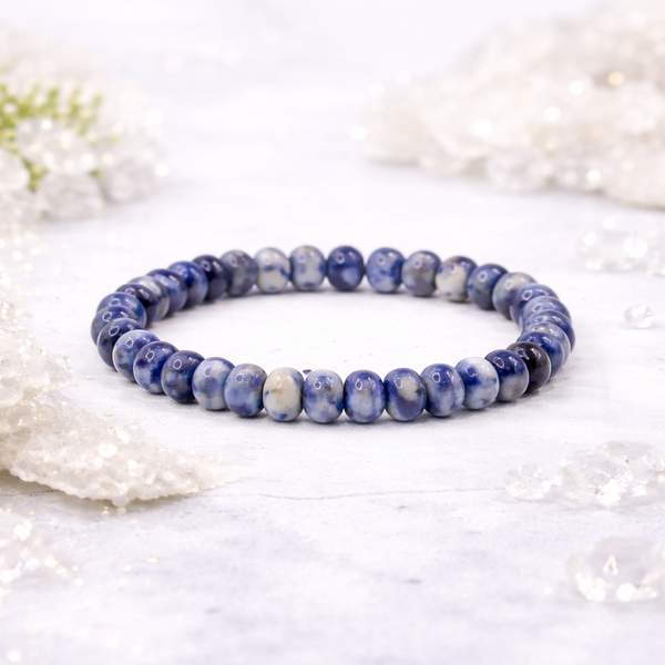 Sodalite Tier Bead Healing Bracelet - Intuition & Communication