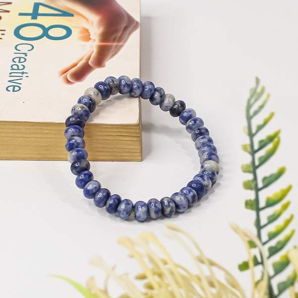 Sodalite Tier Bead Healing Bracelet - Intuition & Communication 2