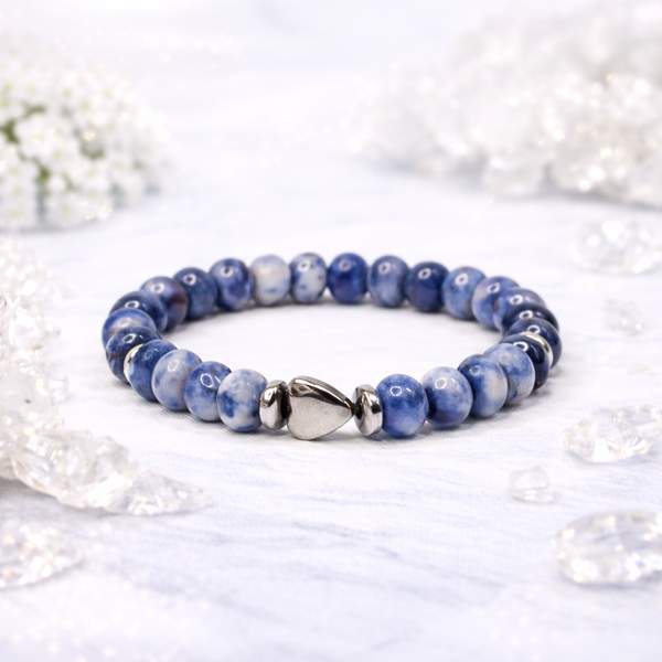 Sodalite Tier Bead Healing Bracelet - Intuition & Communication 6